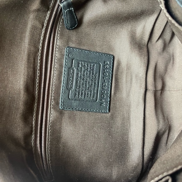 COACH 8A41 Chelsea Black Pebbled Leather Shoulder Handbag Purse Hobo - Picture 13 of 14